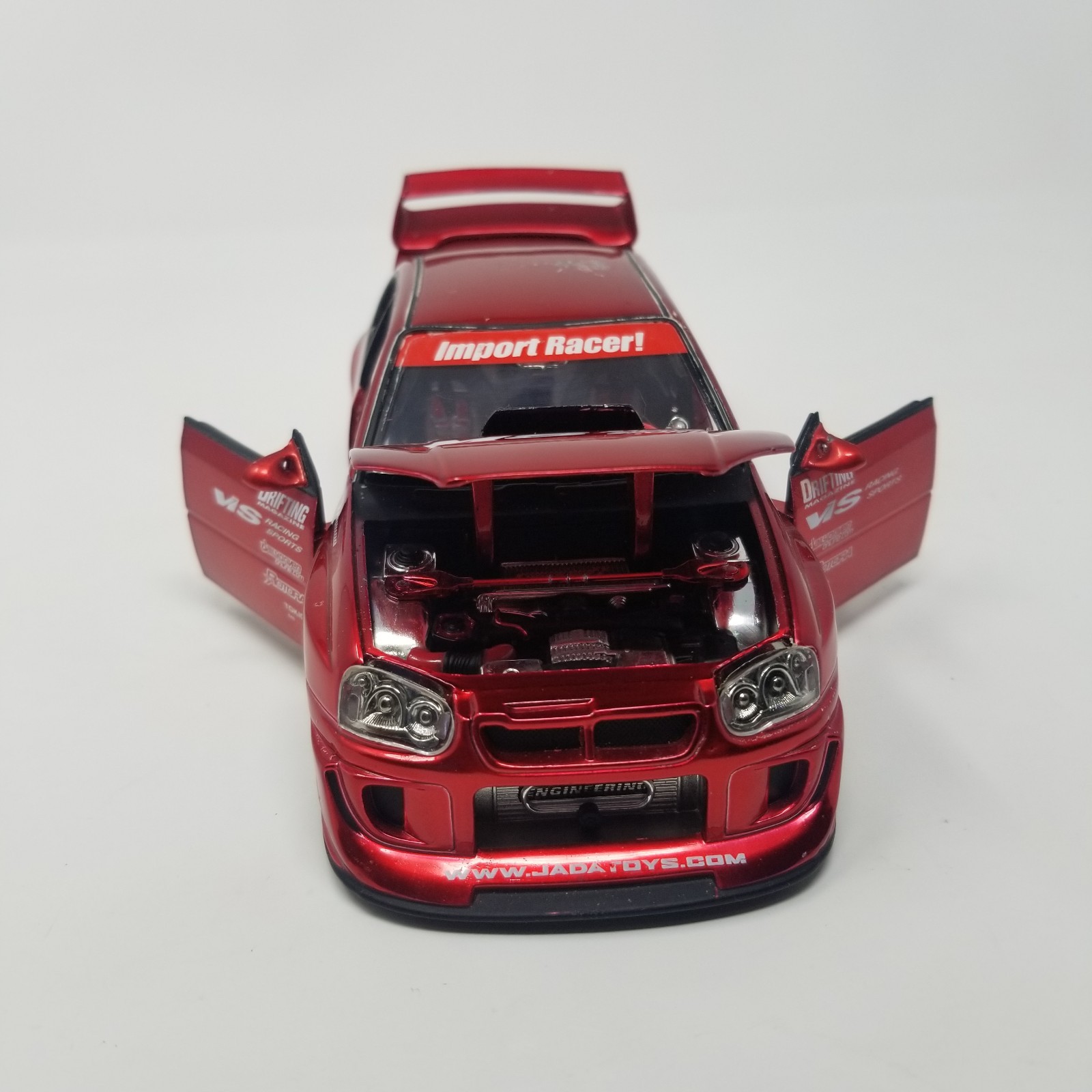 Jada Toys Import Racer 1:24 Scale Red Subaru Impreza WRX STi