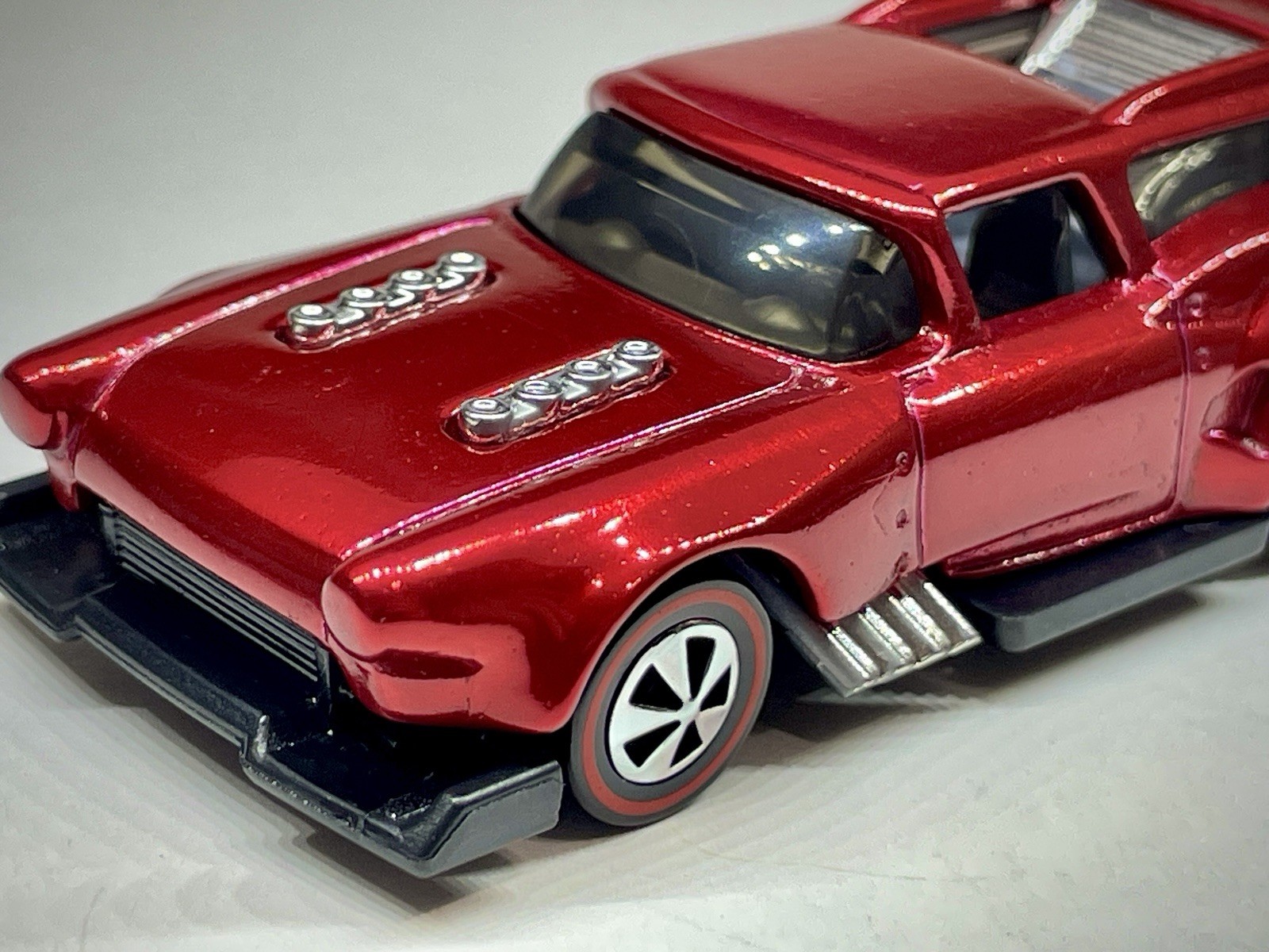 Only 1 🤩 Hot Wheels Custom Made Redline 🍭 Apple 🍎 Red Spectraflame Diecast