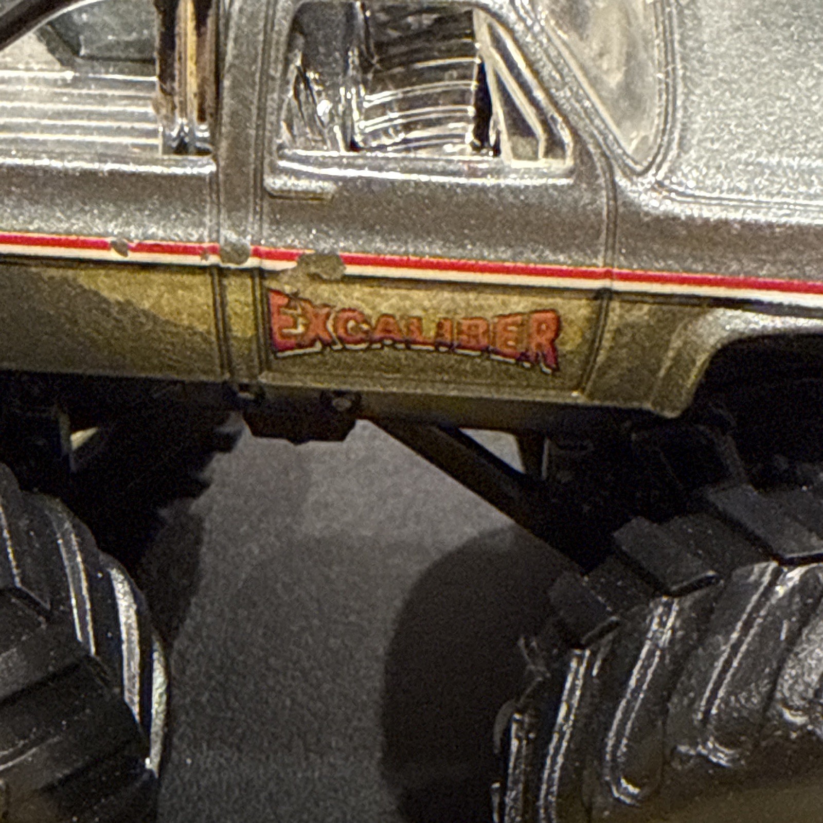 Hot Wheels Monster Jam Excaliber 1:64 Diecast Monster Truck Silver/Black/Red