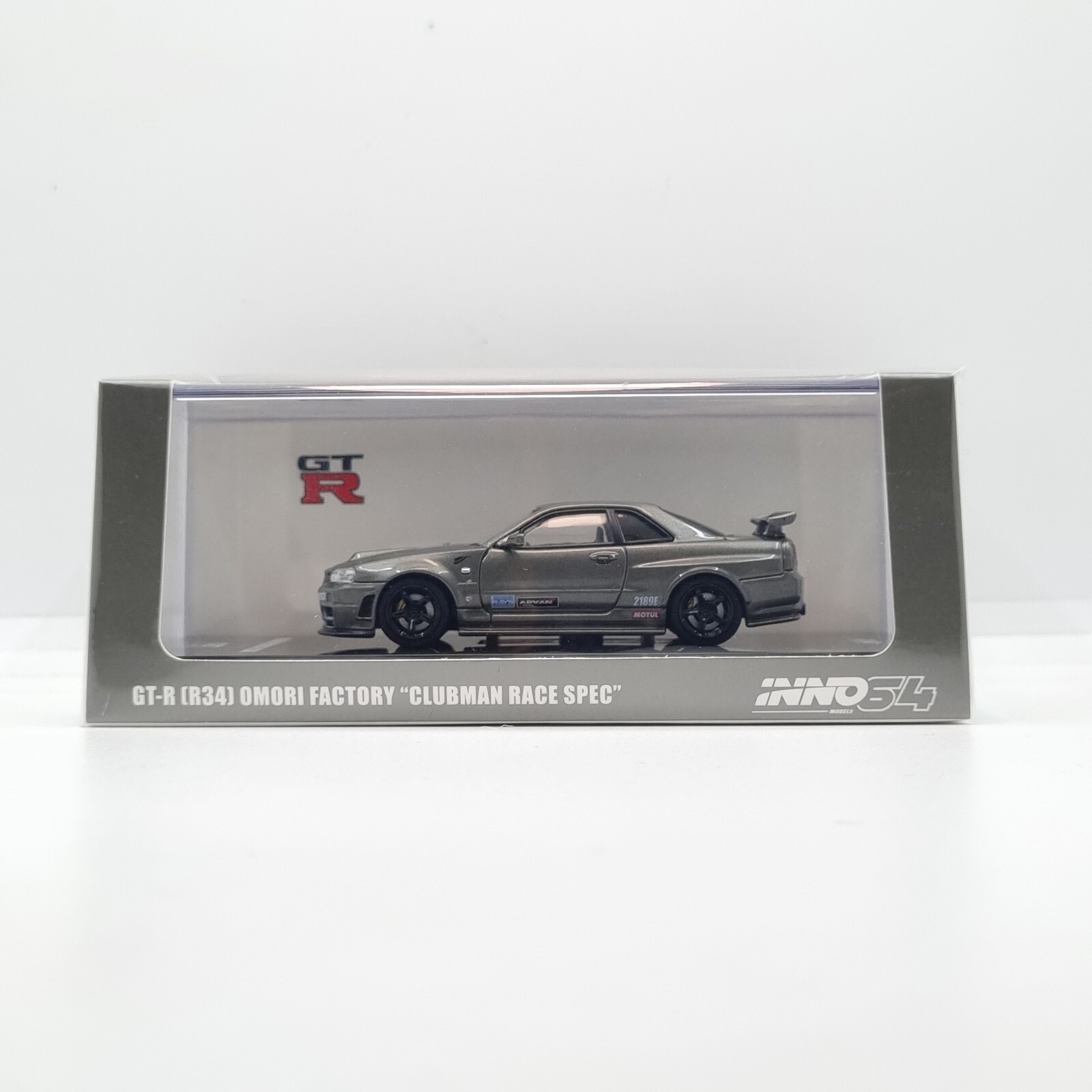INNO64 NISSAN SKYLINE GT-R R34 OMORI FACTORY CLUBMAN RACE SPEC SEALED