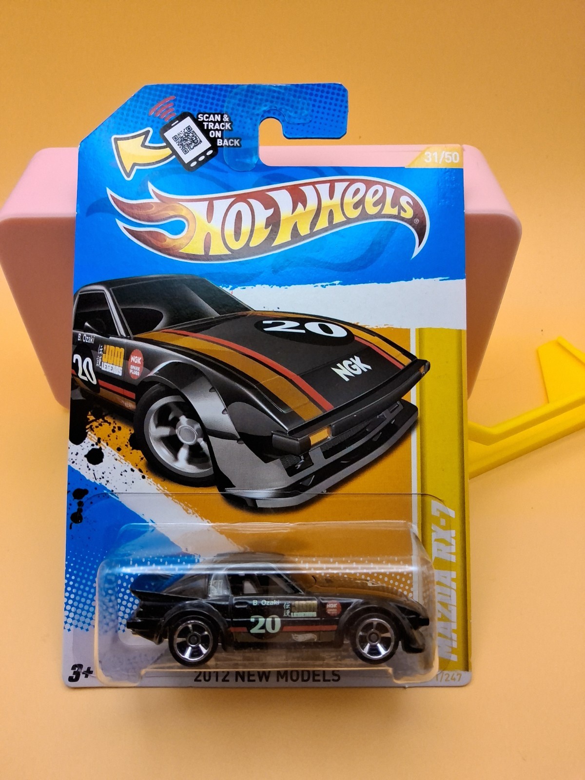 2012 Hot Wheels New Models 31/247 MAZDA RX-7 Black 🔥63