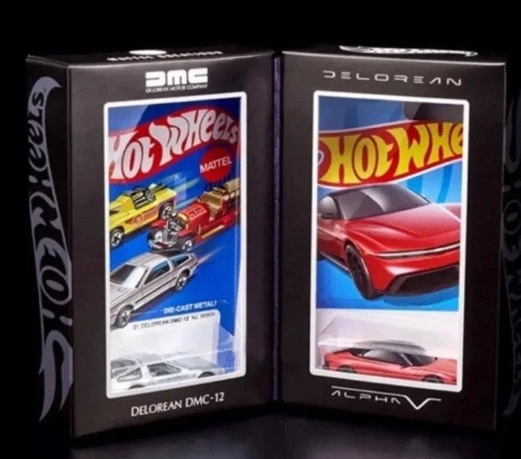 Hot Wheels 2023 RLC DeLorean DMC-12 & Alpha 5 Collector Set HRG98 -9993 SEALED