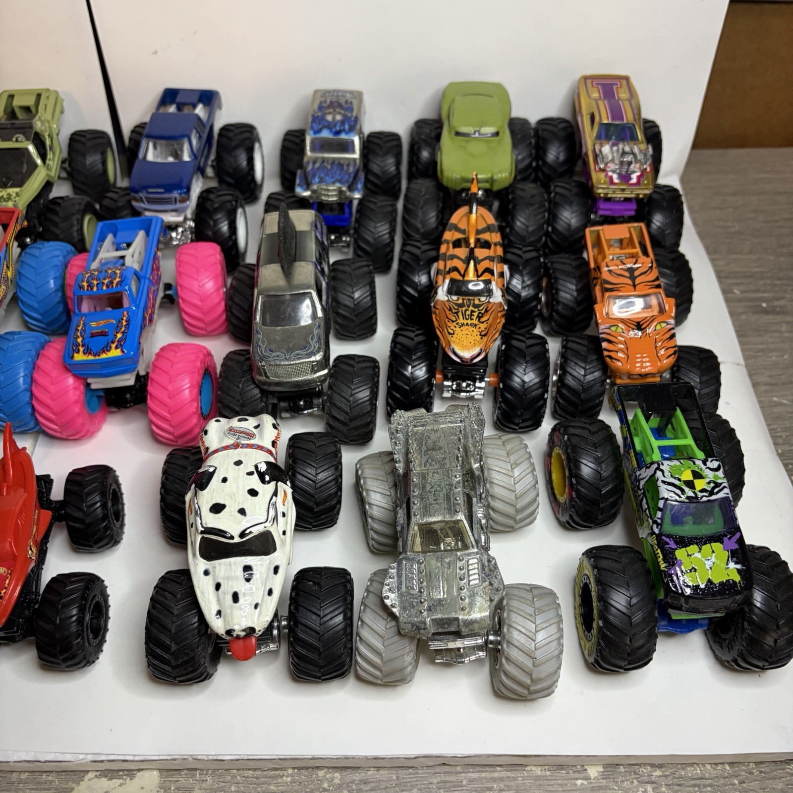 Lot of 24 Hot Wheels Monster Trucks 1:64 Scale Diecast Mixed Variety Collection
