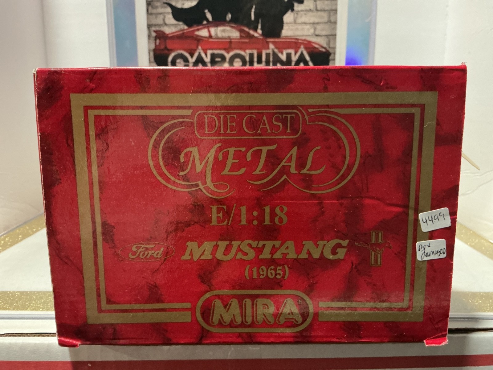 1:18 MIRA GOLDEN LINE FORD MUSTANG 1965 *BOX DAMAGED