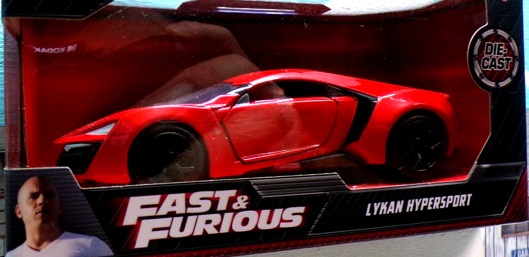 Jada Toys Fast & Furious Lykan Hypersport 1:32 Scale Metal Rubber Plastic Parts!