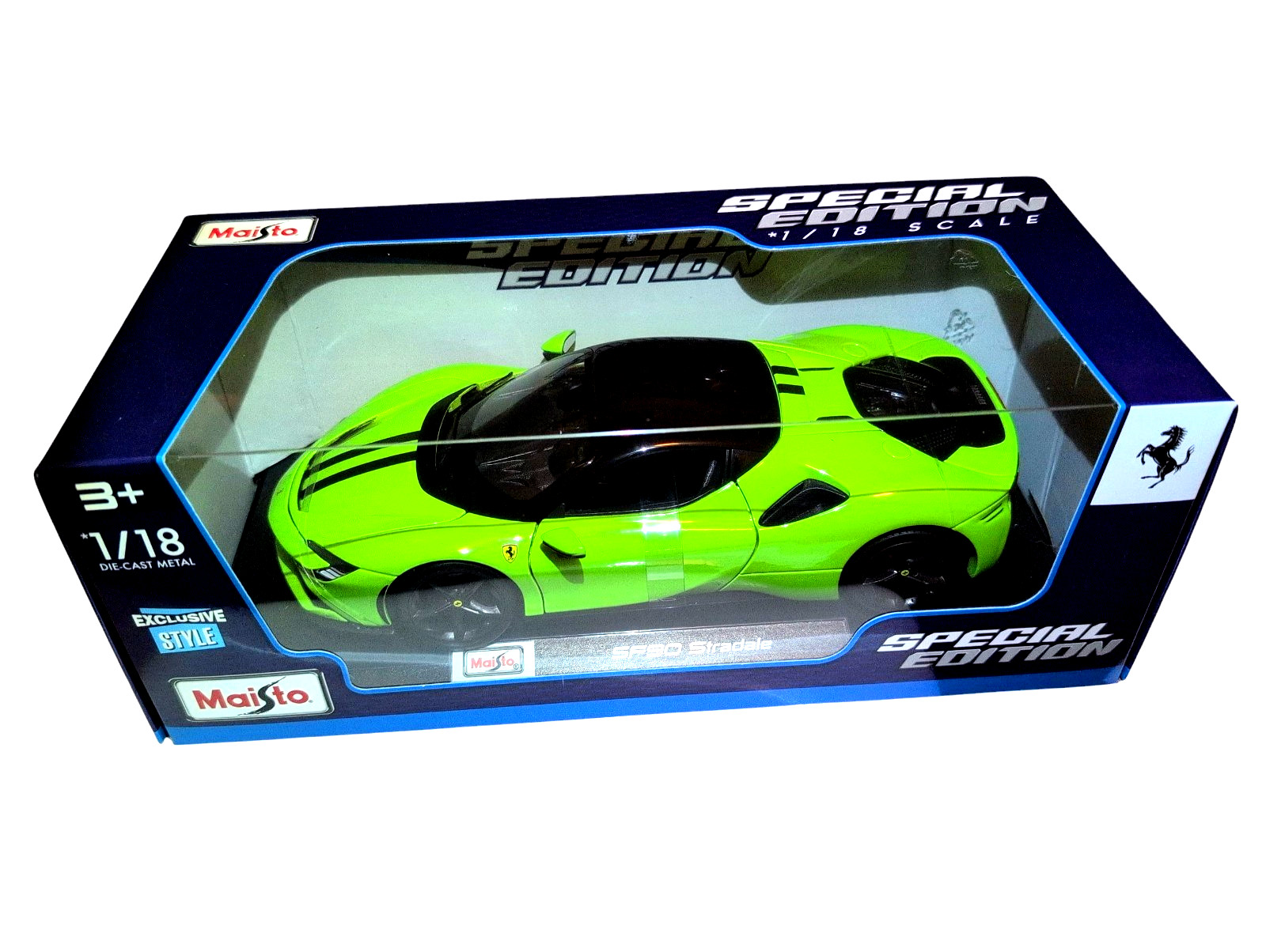 Maisto 1:18 Ferrari SF90 Stradale Special Edition Green Diecast Model Car Boxed