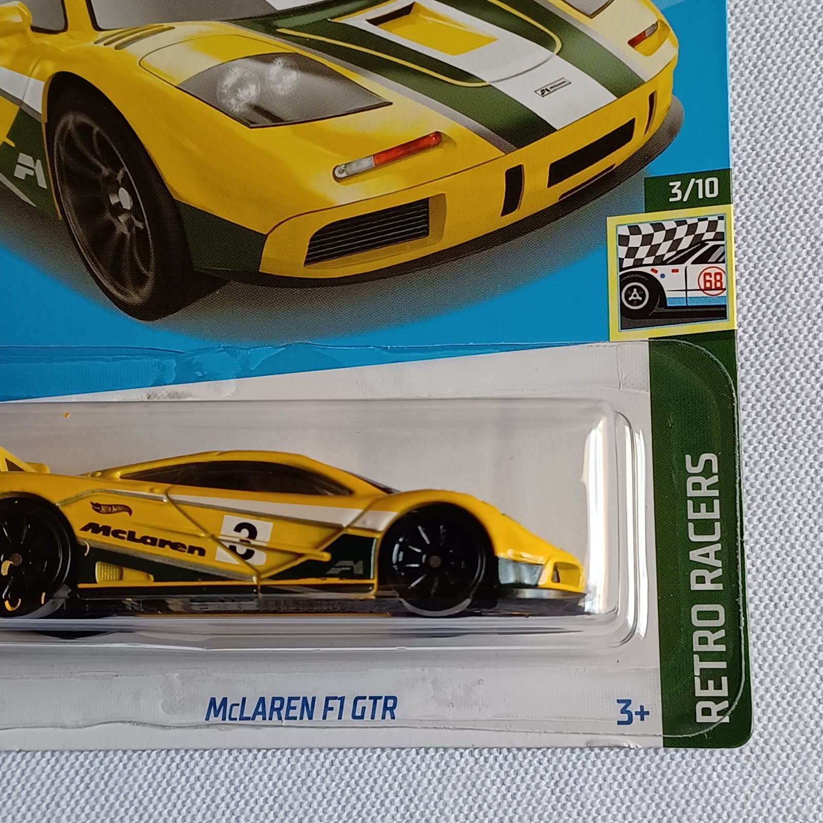 2022 HOT WHEELS *KROGER EXCLUSIVE* *McLAREN F1 GTR* *RETRO RACERS* *VERY RARE*