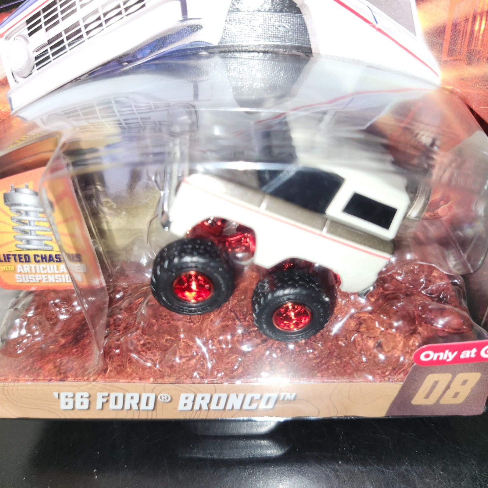 2026 Car Tuned Lifted 66 Ford Bronco RED BOTTOM RB Chase – Target Exclusive