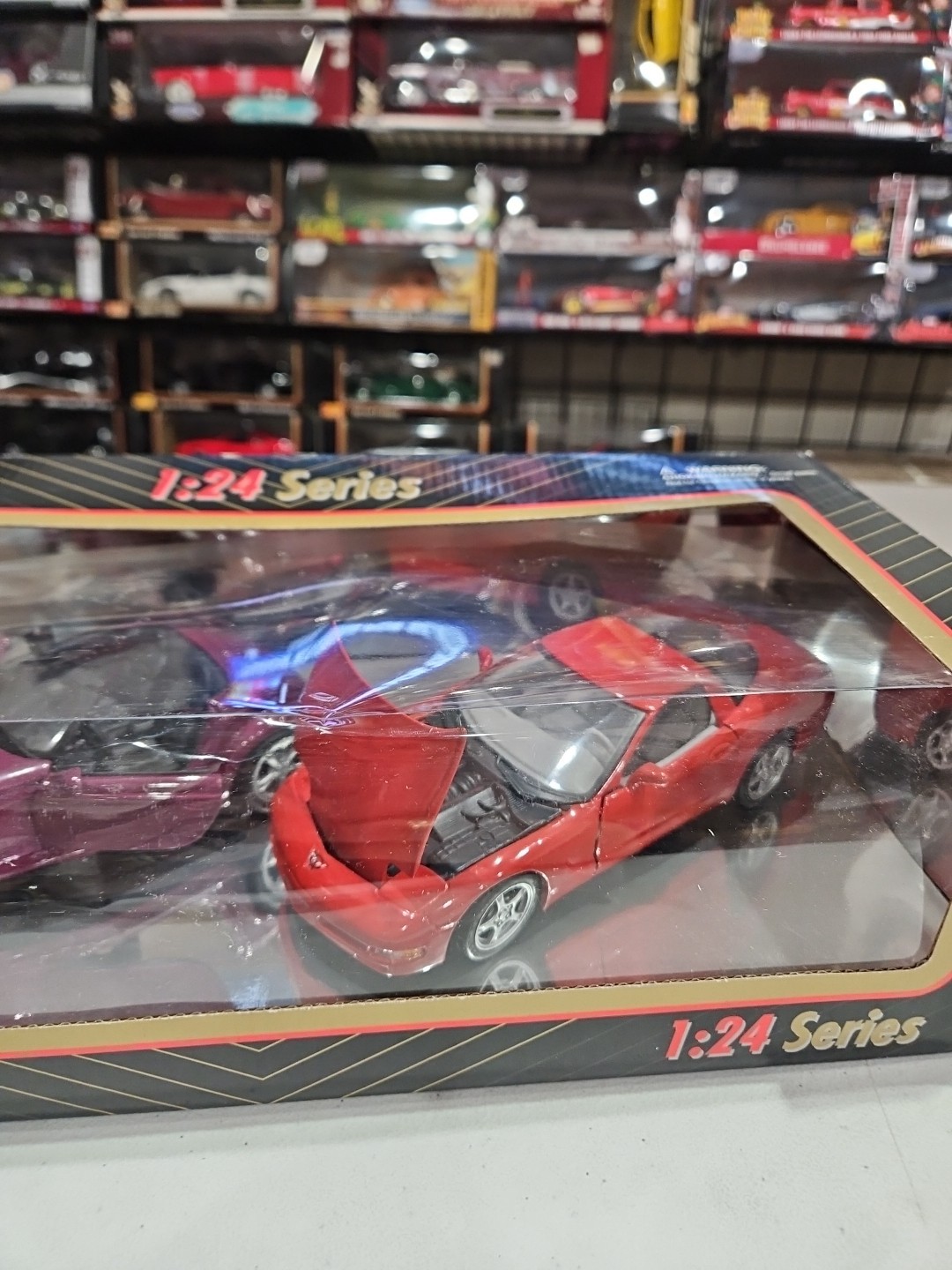 MAISTO #88916 2 DIE-CAST CARS CORVETTE and Prowler – PLASTIC TOP IS FALLING DOWN