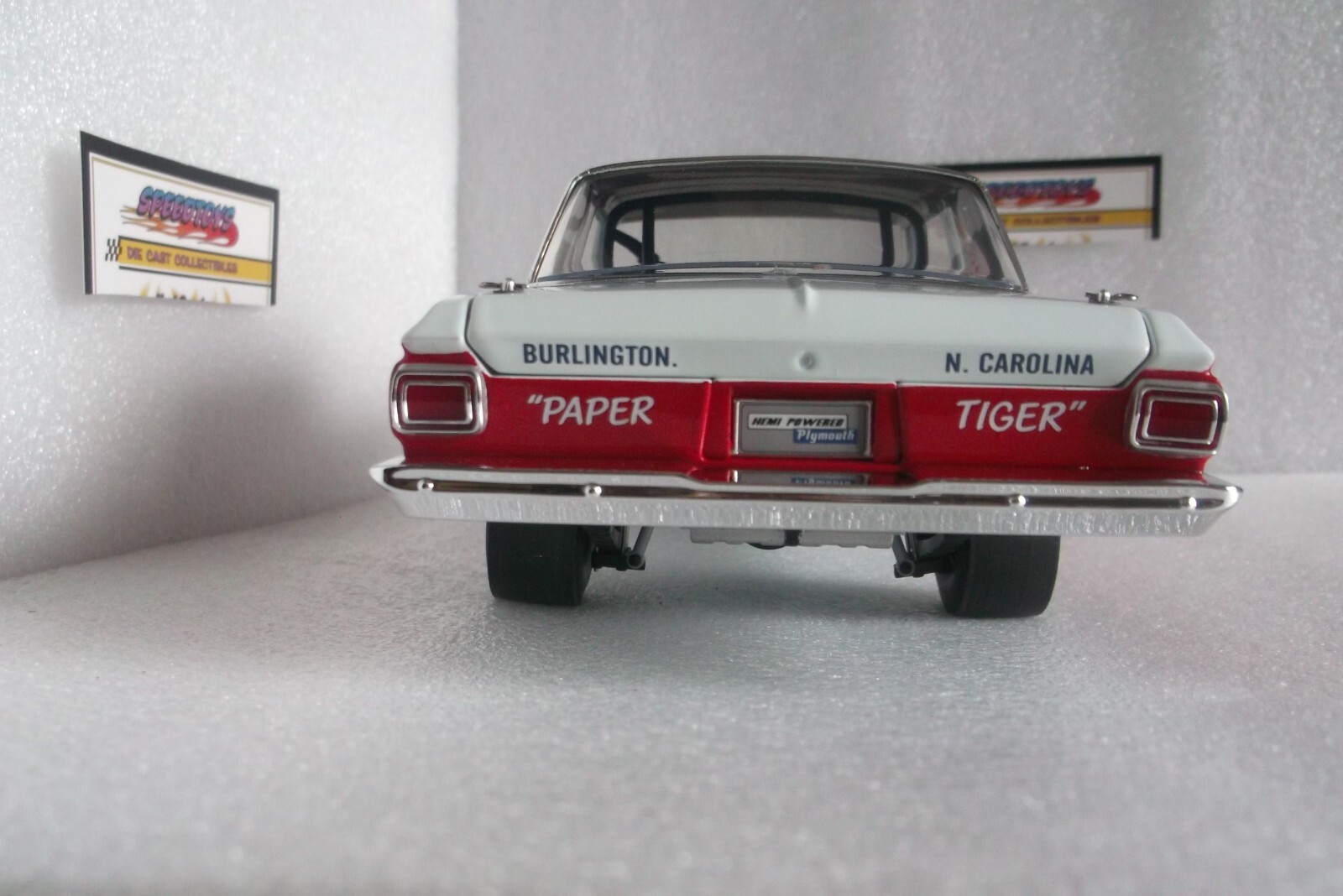 SOX MARTIN 1965 AWB PLYMOUTH BELVEDERE HEMI 1:18 HNRA DRAG RACE CAR ATOMIC ACME