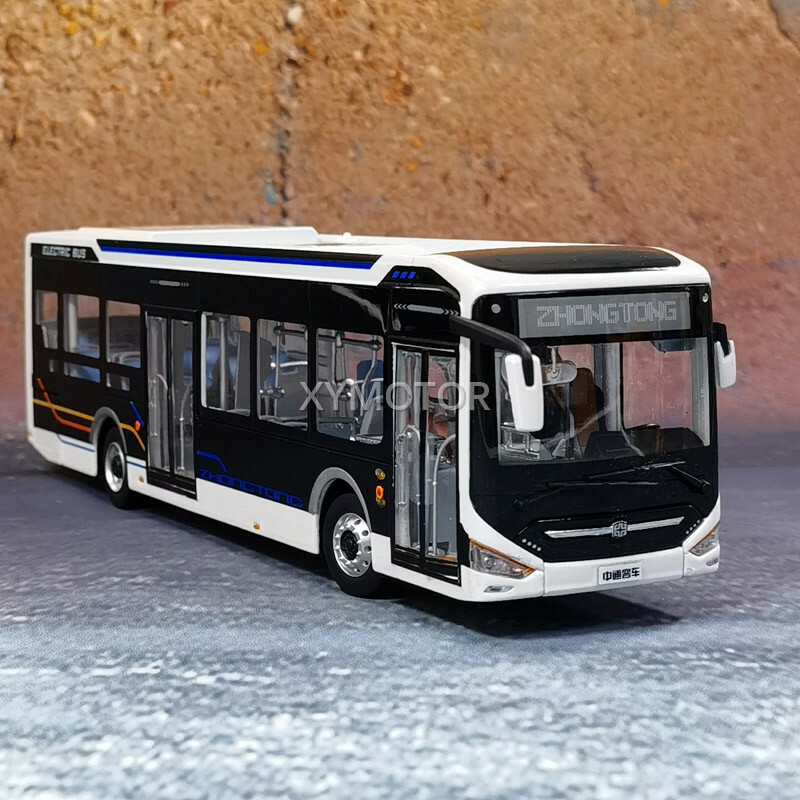 1/42 Zhongtong City Bus LCK6126EVGRA1 Pure electric Bus Diecast Car Model Gifts