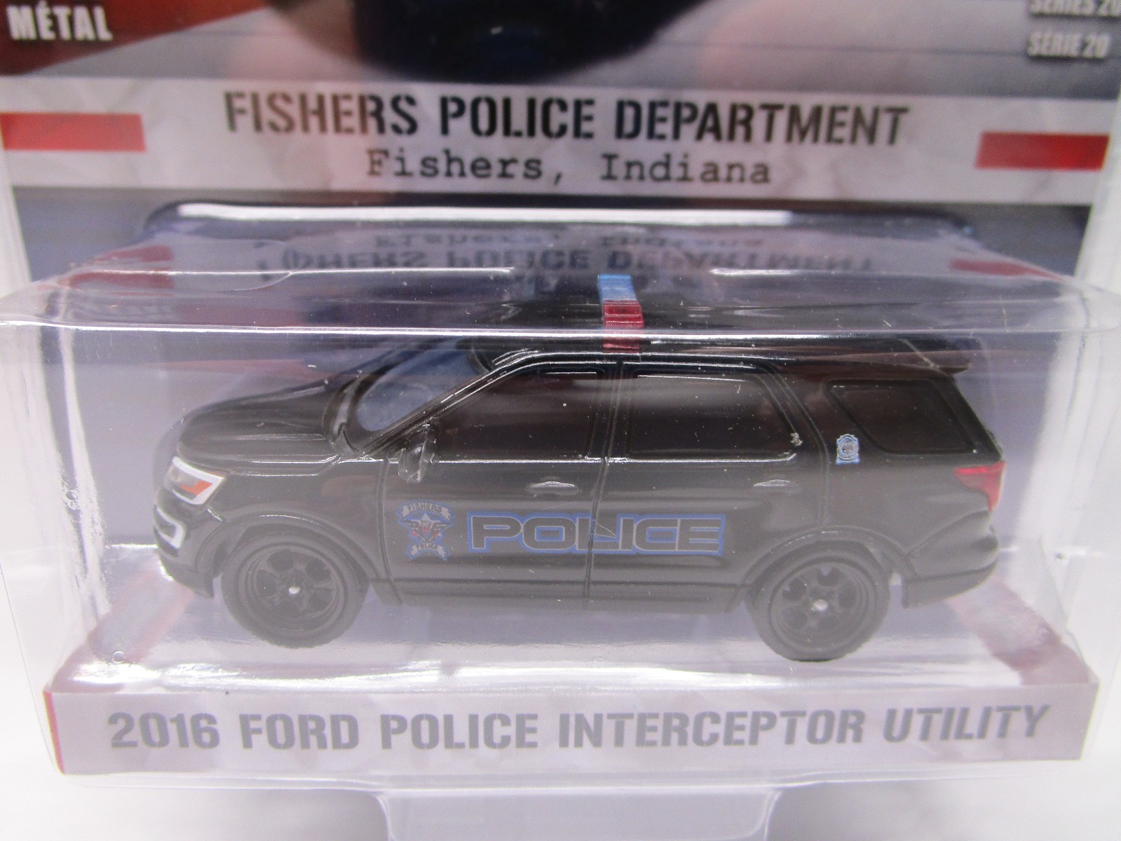 Greenlight Hot Pursuit Series 20 1:64 2016 Ford Explorer Fishers IN Police Dept.
