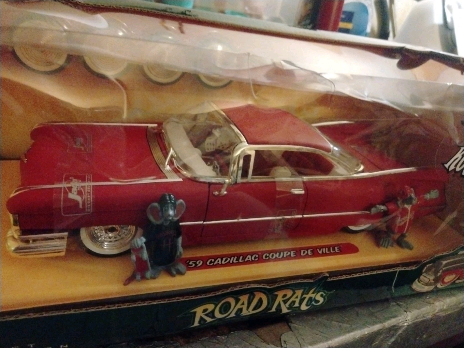 JADA ROAD RATS 1:24 (Customized) “1959 CADILLAC COUPE DE VILLE” RARE! Hood Rats