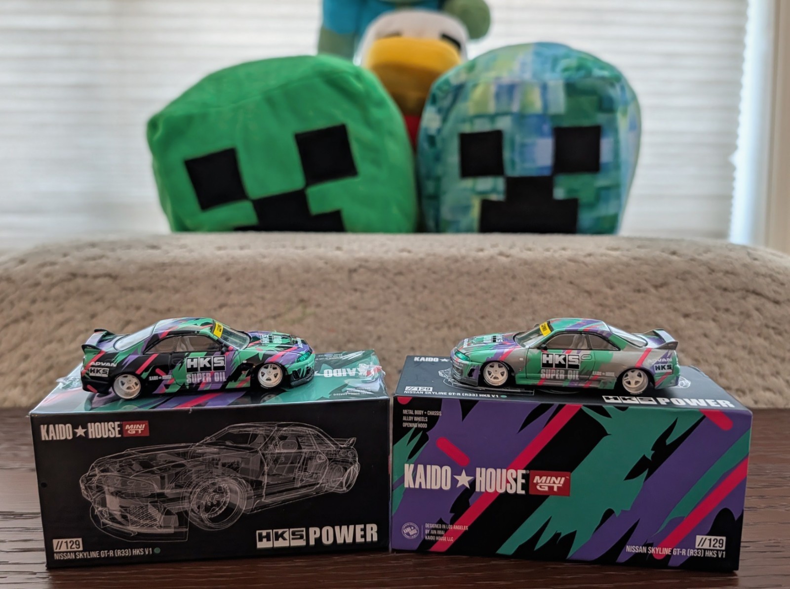 CHASE ! Mini GT x Kaido House 1:64 Nissan GT-R (R33) HKS V1 KHMG129 + SEALED