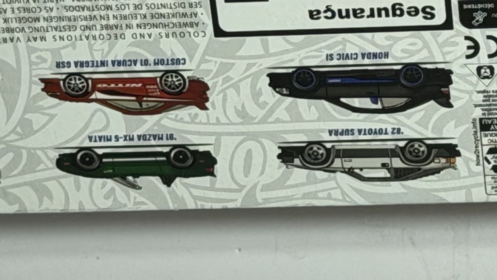 Hot Wheels Silver Series 6 Pack JDM Set Toyota Supra Nissan Skyline Honda Civic