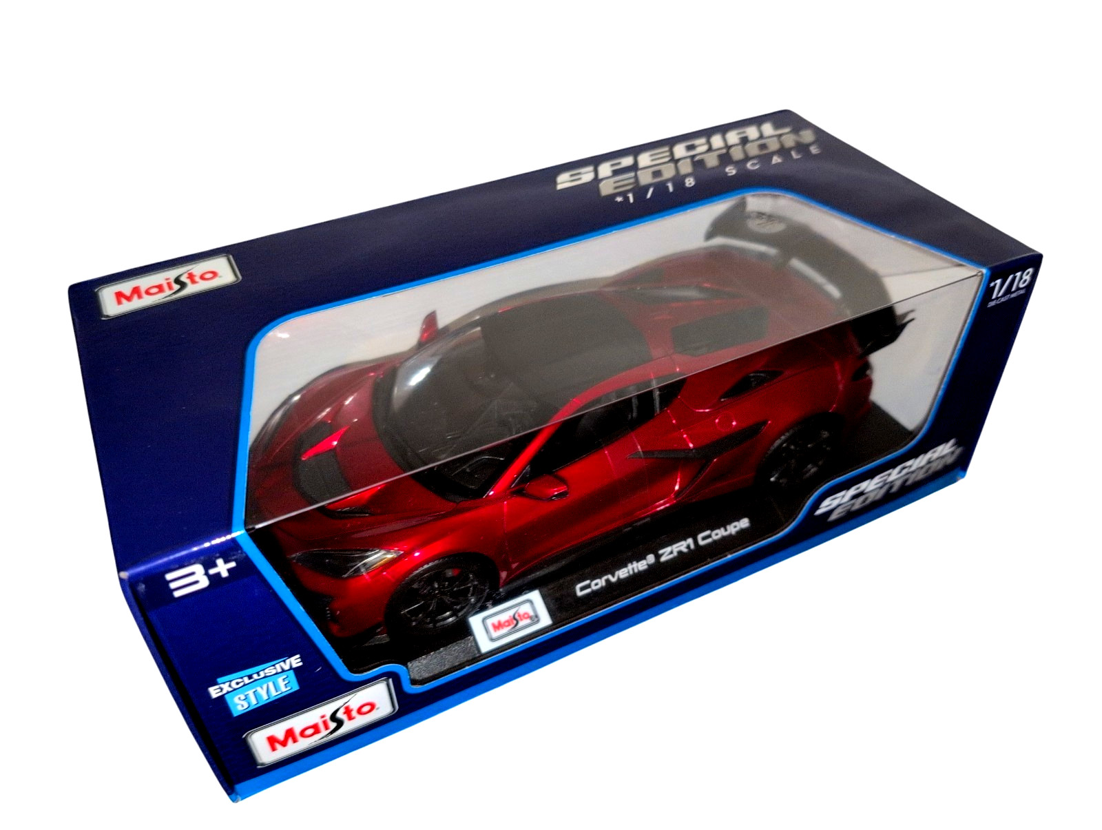 Corvette ZR1 Coupe 1:18 Maisto Special Edition Model Car – Red Metallic – Boxed