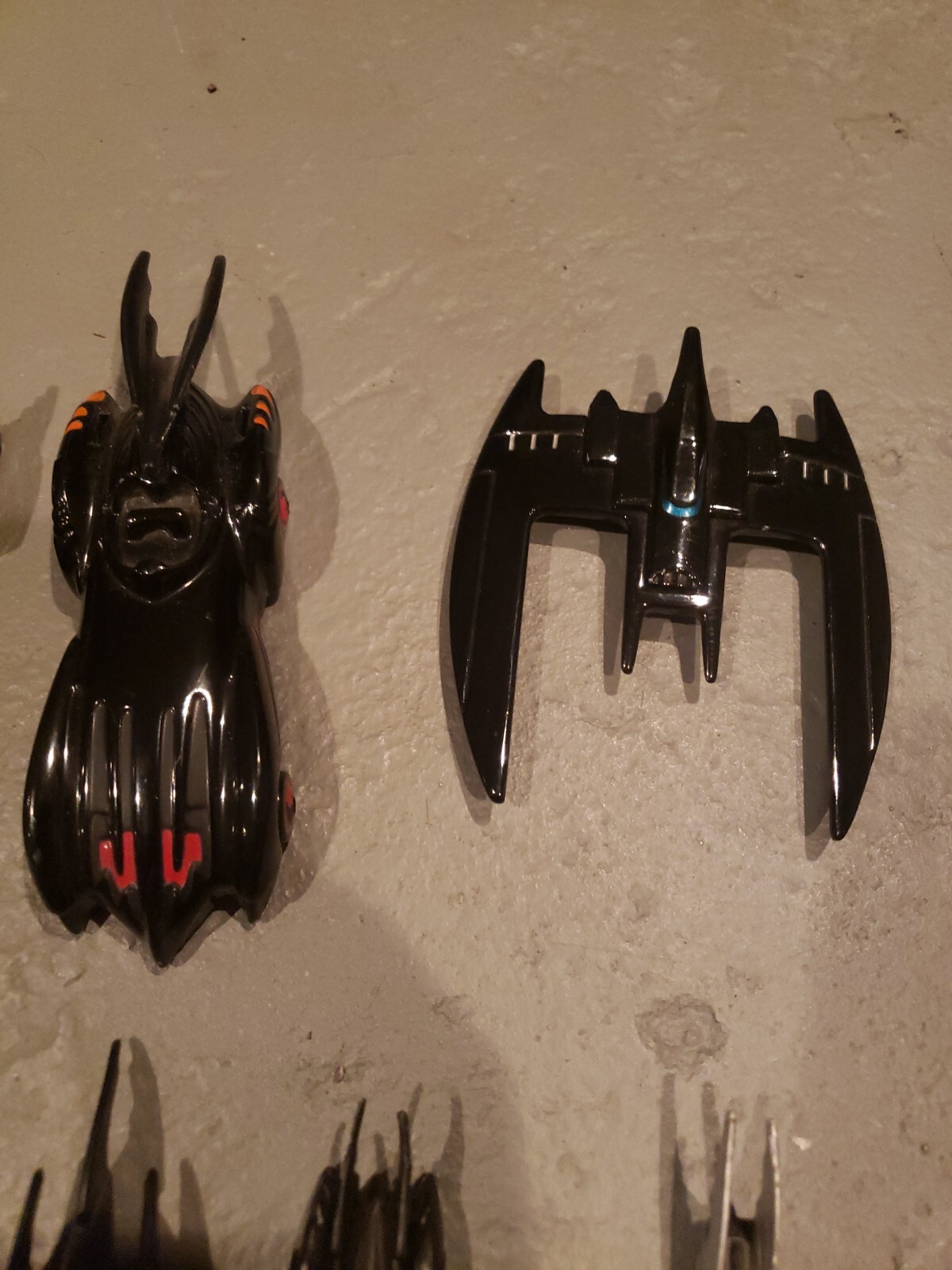 Vintage Batman, 8 Die Cast Vehicles, 4 Plastic, 5 Die-cast and plastic figs