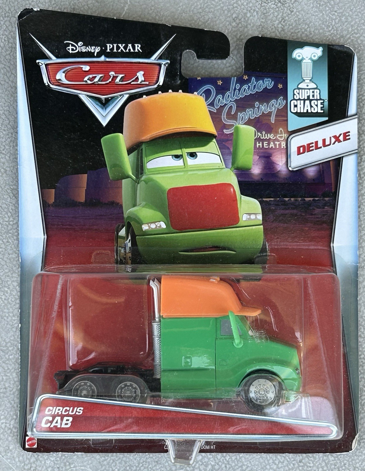 Disney Pixar Cars Deluxe Circus Cab Super Chase – New