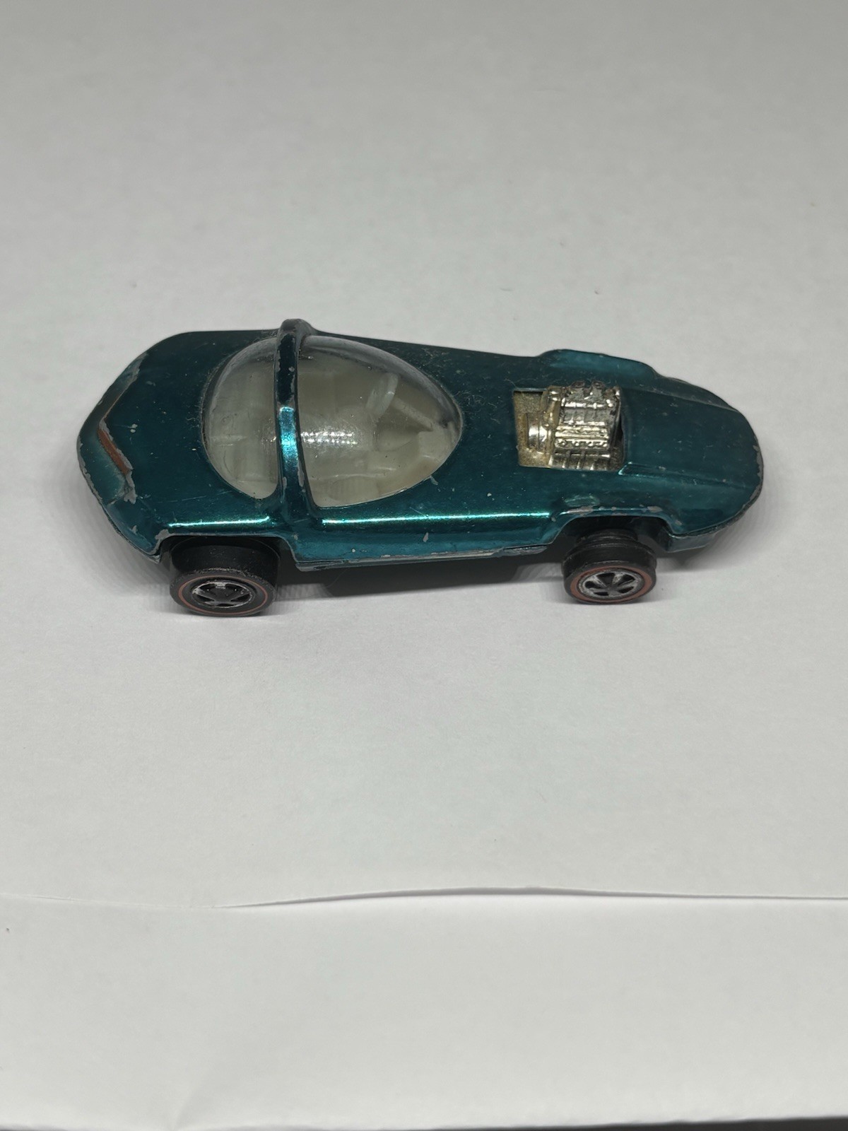 Hot Wheels Redlines 1967 Silhouette Blue/Black Diecast 1:64 Redline Wheels