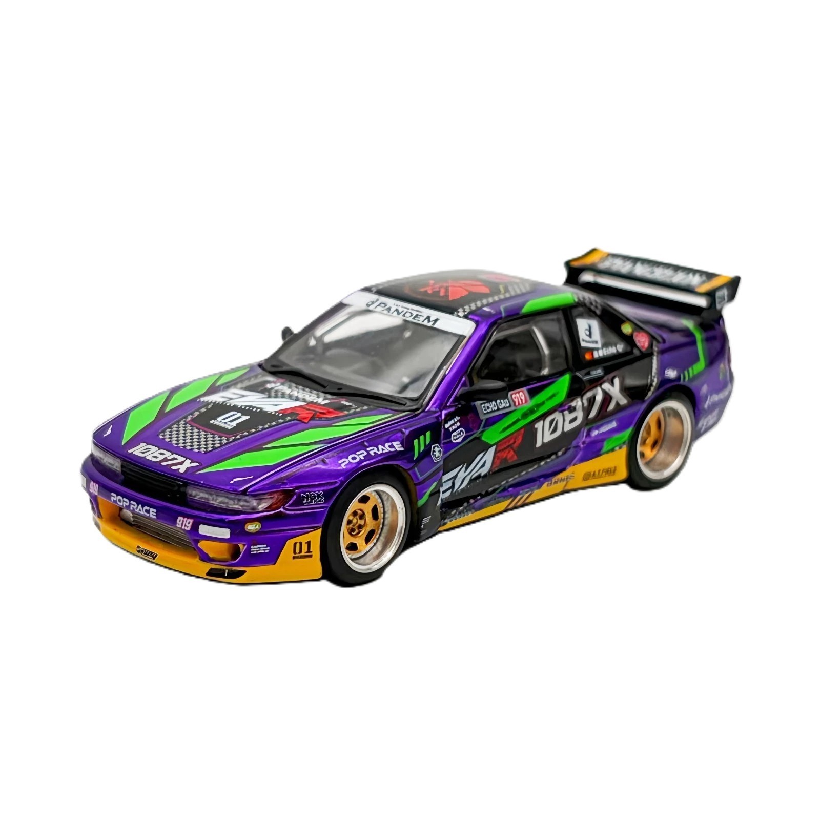 Pop Race Xcartoys 1:64 Nissan EVA RT Test Type-01 1087X Pandem S13 APAxpo 2025