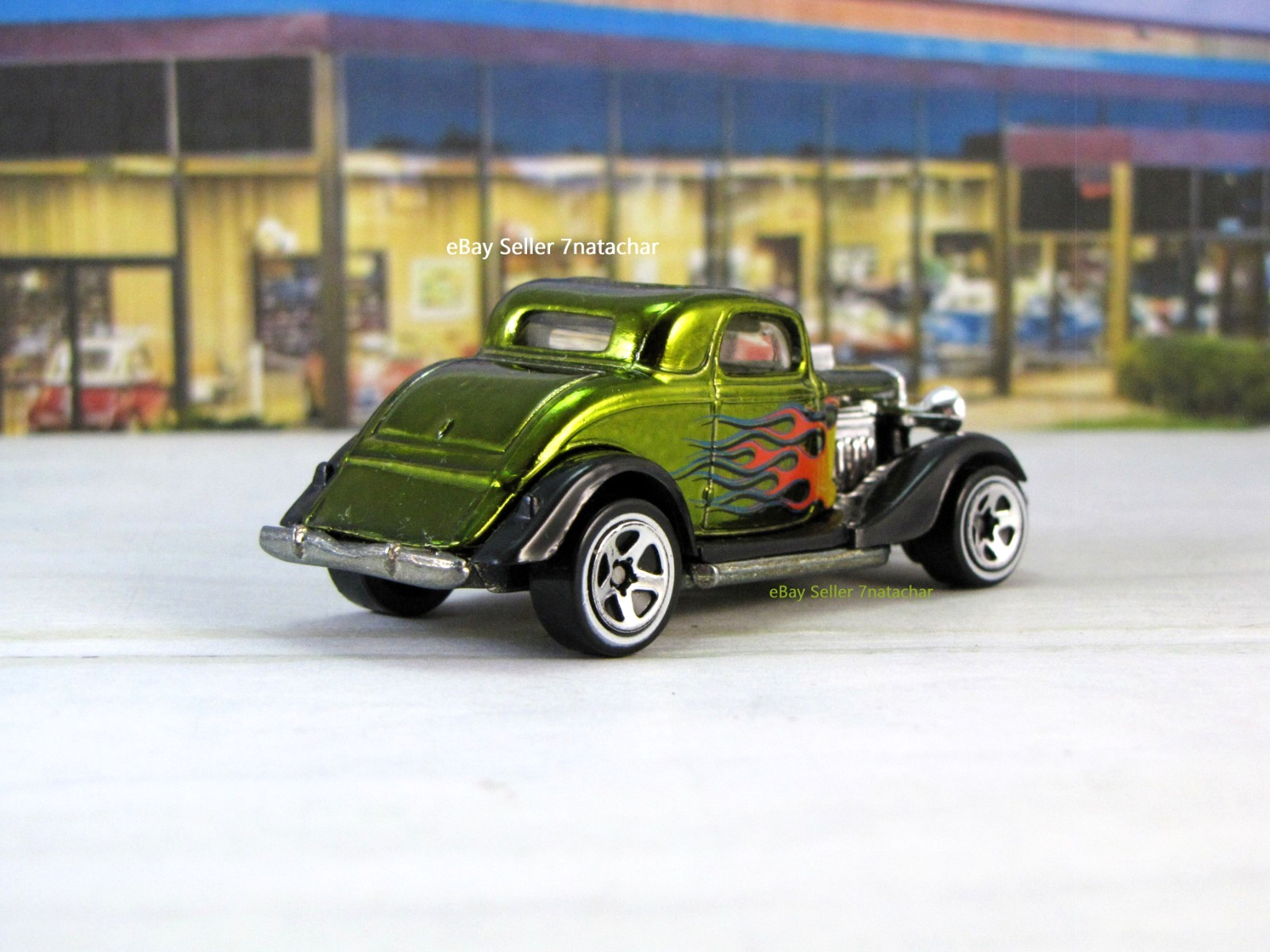 1934 Ford Coupe Flathead V8 Hot Rod Metal Model Collectible Car A1