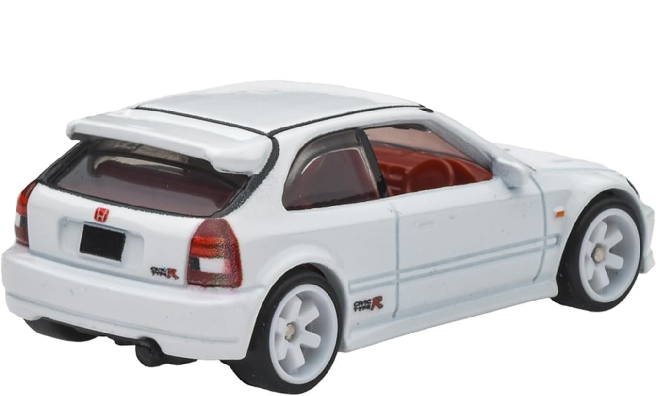 Hot Wheels Premium 1999 Honda Civic White TYPE-R EK9 Loose Diorama