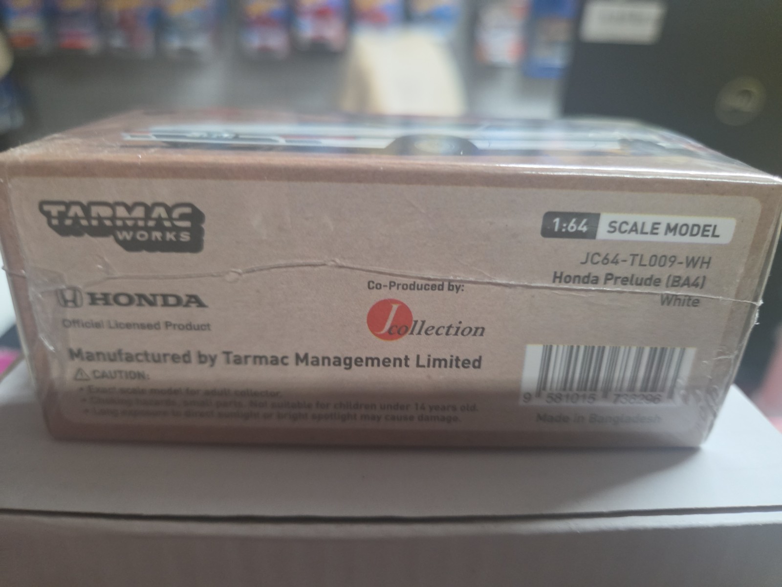 HONDA PRELUDE (BA4) RHD WHITE 1/64 DIECAST MODEL BY TARMAC WORKS JC64-TL009-WH