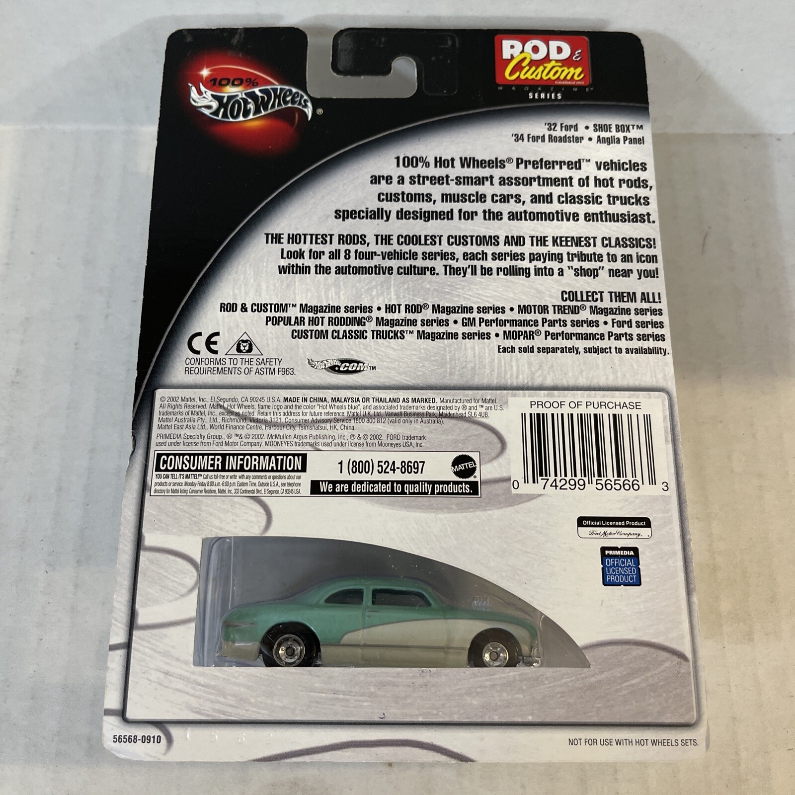 Hot Wheels Rod And Custom MAGAZINE SERIES SHOE BOX 2 OF 4