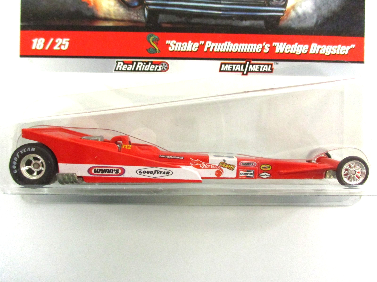 HOT WHEELS – DRAG STRIP DEMONS – DON THE SNAKE PRUDHOMME T/F WEDGE DRAGSTER