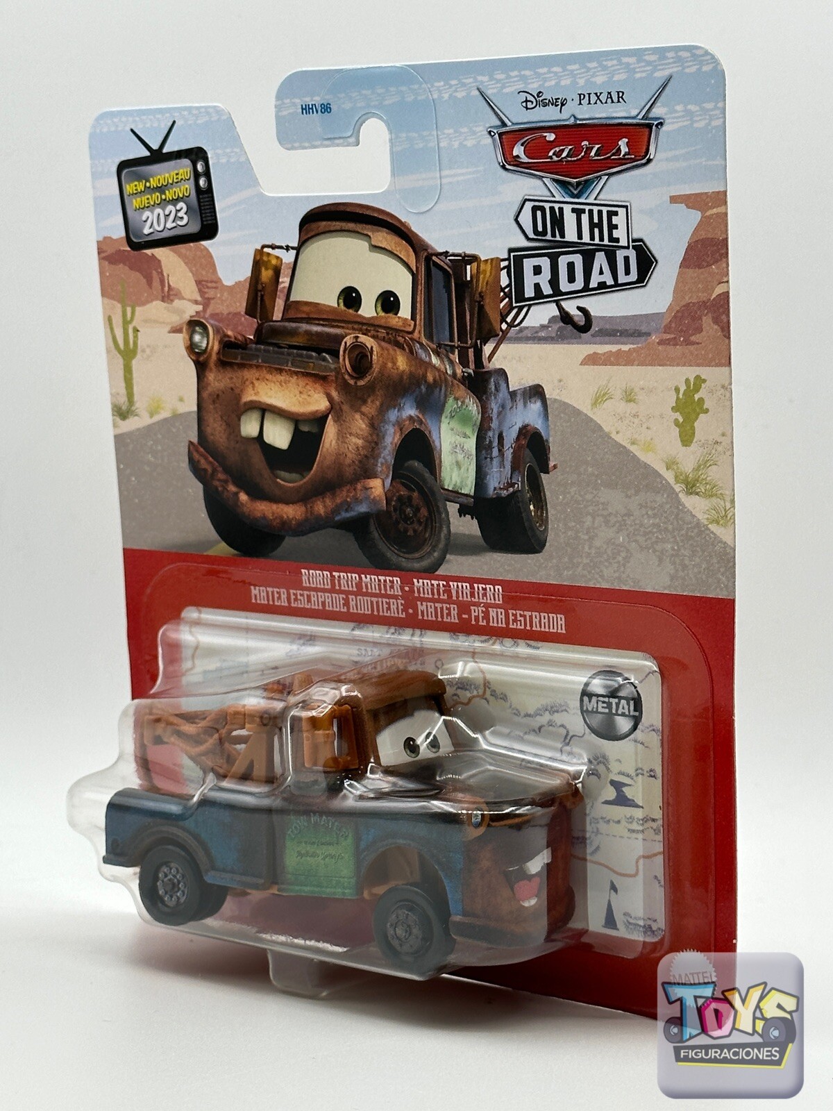 Disney Pixar Cars ROAD TRIP MATER New Smiling Face And Raised New For 2023