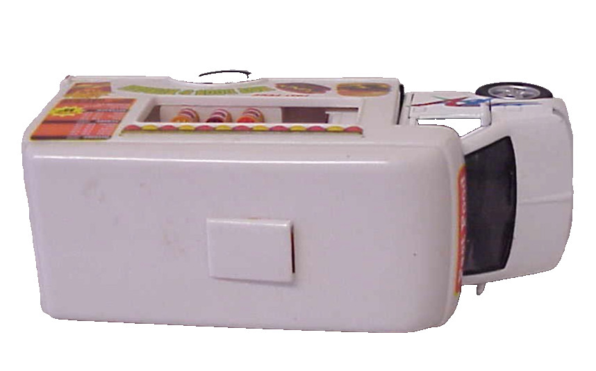 KINSFUN KINTOY DIE-CASTING FAST FOOD DELIVERY TRUCK TOY HOT DOGS & BURGER