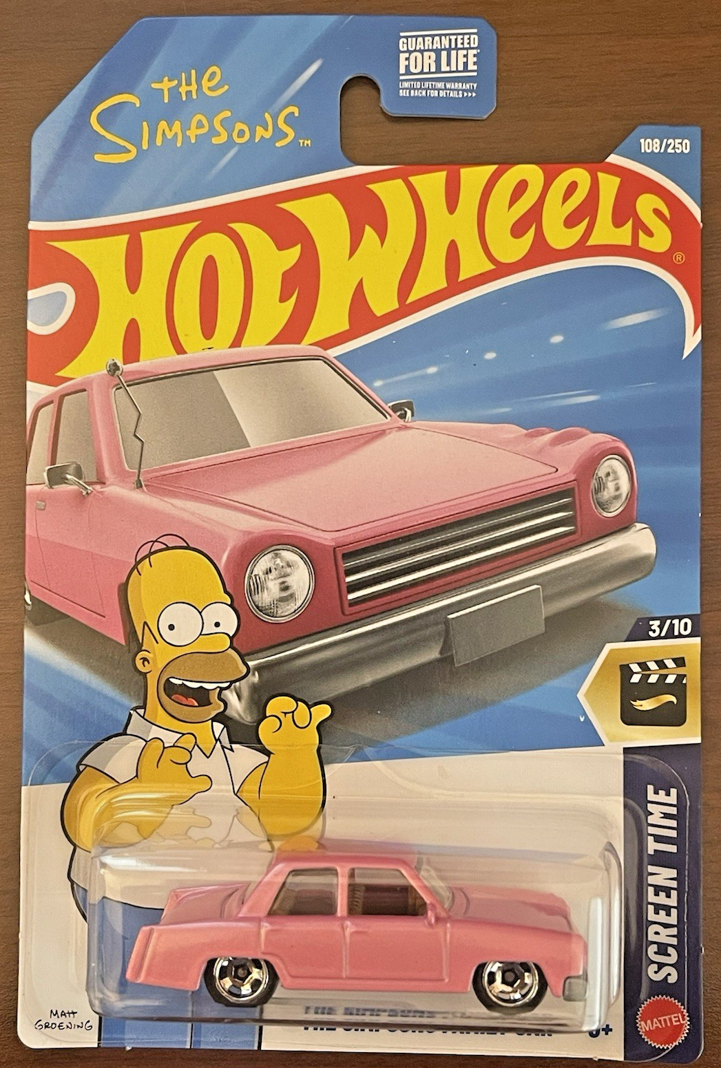 5x 2026 Hot Wheels The Simpsons Family Car Pink Screen Time