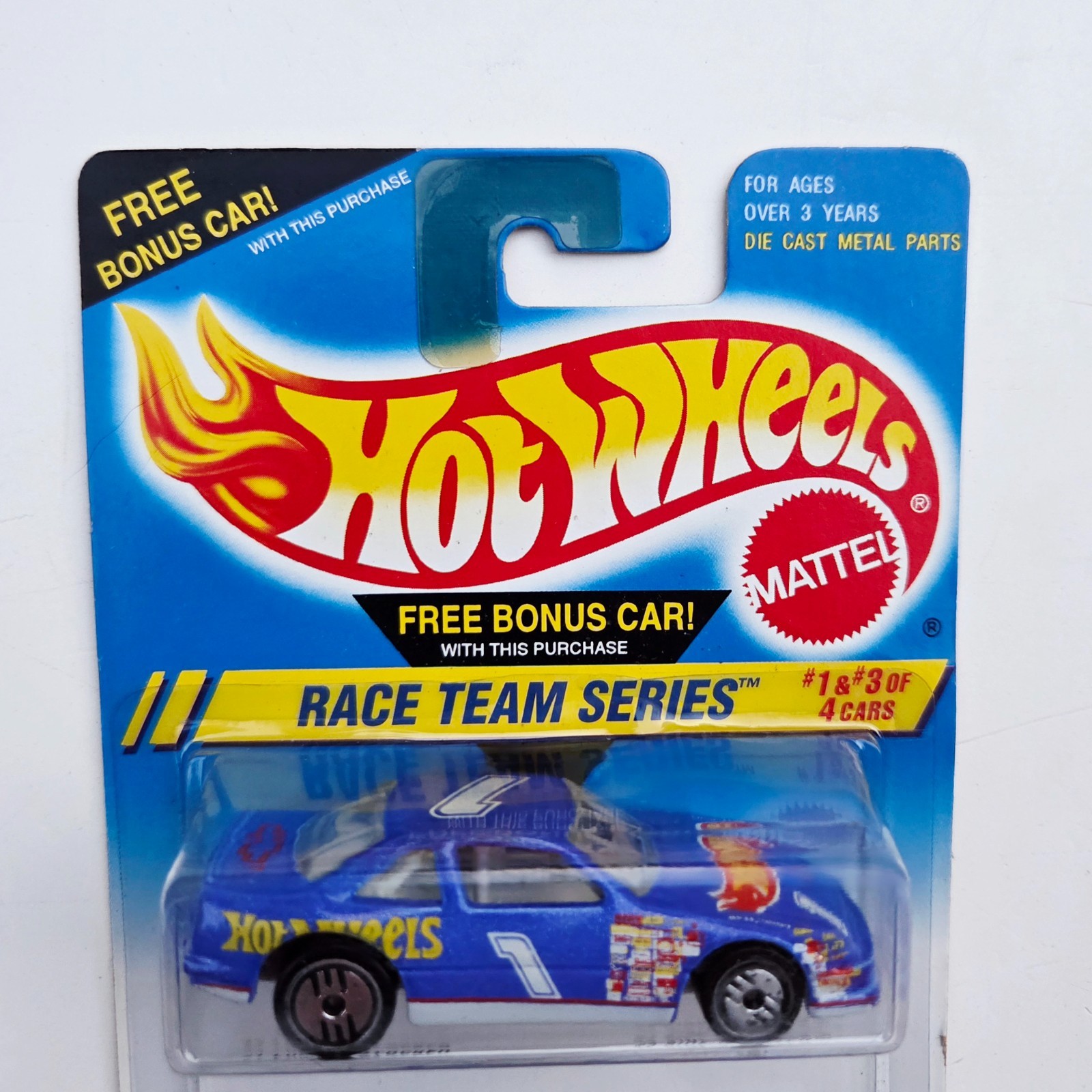 1994 Hot Wheels Race Team Series #1 Lumina Stocker #3 Side Splitter Die Cast Car