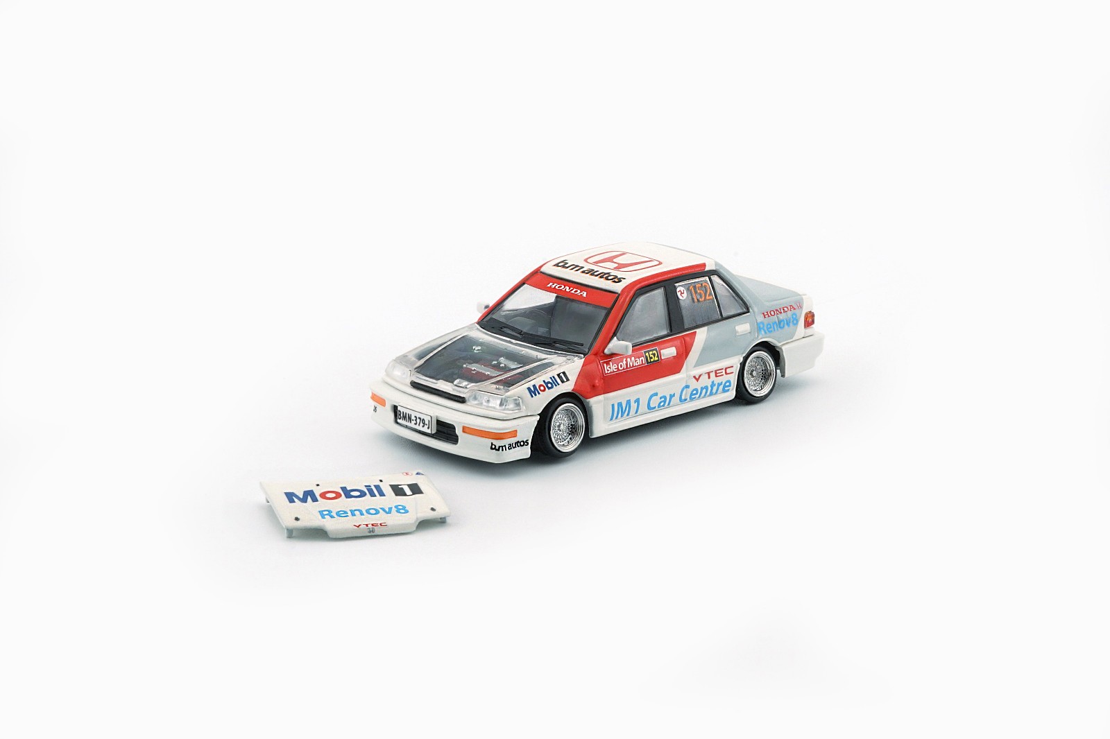 BM Creations 1991 Honda Civic EF2 – RHD – Mobil 1:64 Scale Diecast Car 64B0452