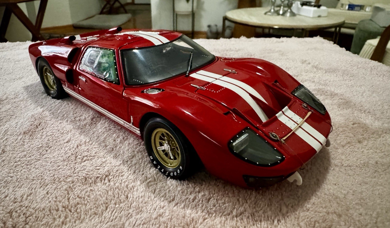 Danbury Mint Exoto 66 Ford GT40 MK II 2 Door Coupe Red/white Case&COA&BOX Nice!