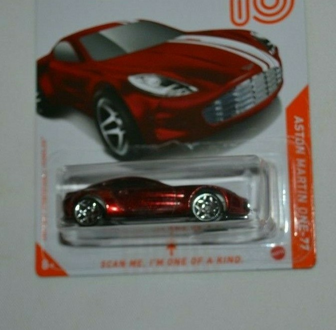 HOT WHEELS 2020 HOT WHEELS ID ASTON MARTIN ONE – 77 METALIC RED 7/8