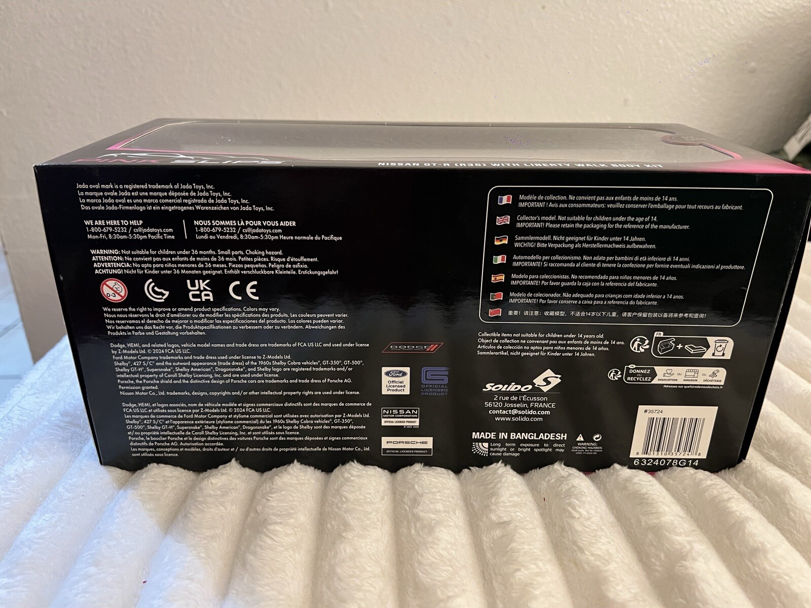 2024 Jada Pink Slips Nissan GT-R (R35) With Liberty Walk Body Kit 1/18 Scale JDM