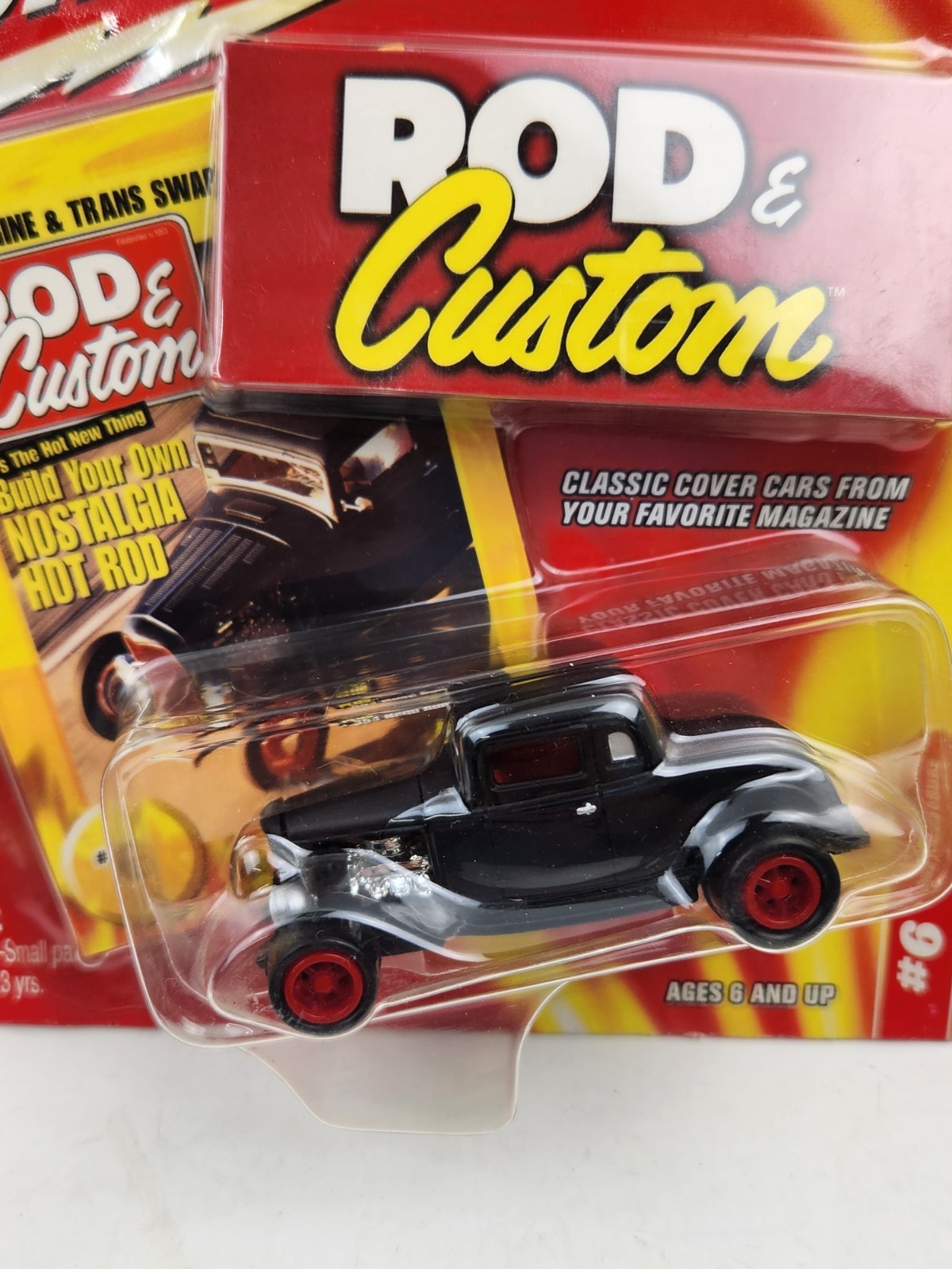 Johnny Lightning 1932 Ford Coupe Rod & Custom Diecast 1:64 Black Vtg 2003