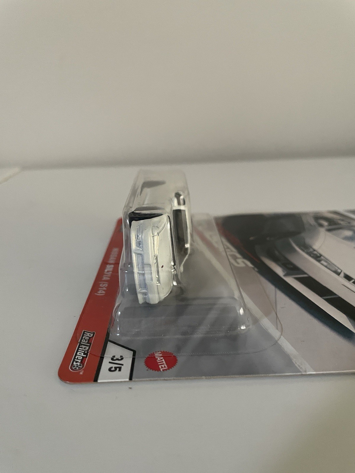 Hot Wheels ERROR Modern Classics White Nissan S14 No Light Tampos Dual Protector