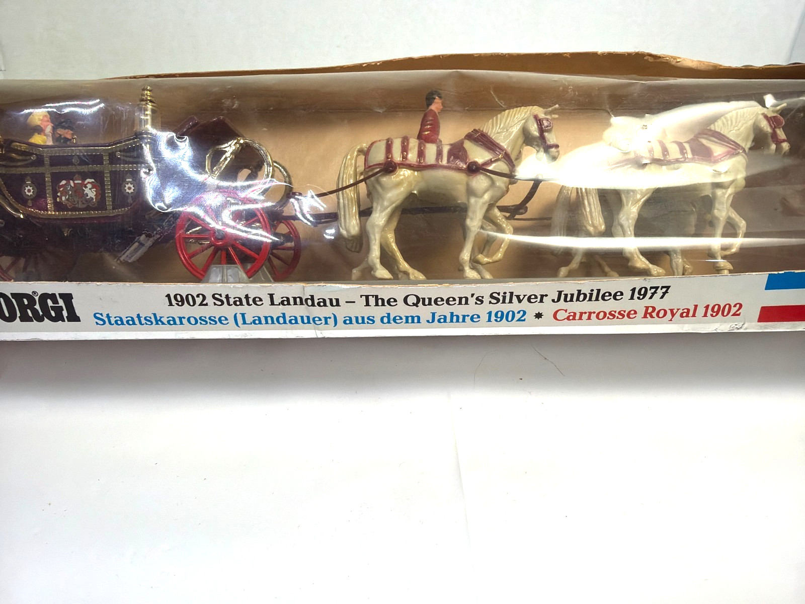 Corgi 1902 State Landau Queen’s Silver Jubilee 1977 Royal Coach Box AS IS