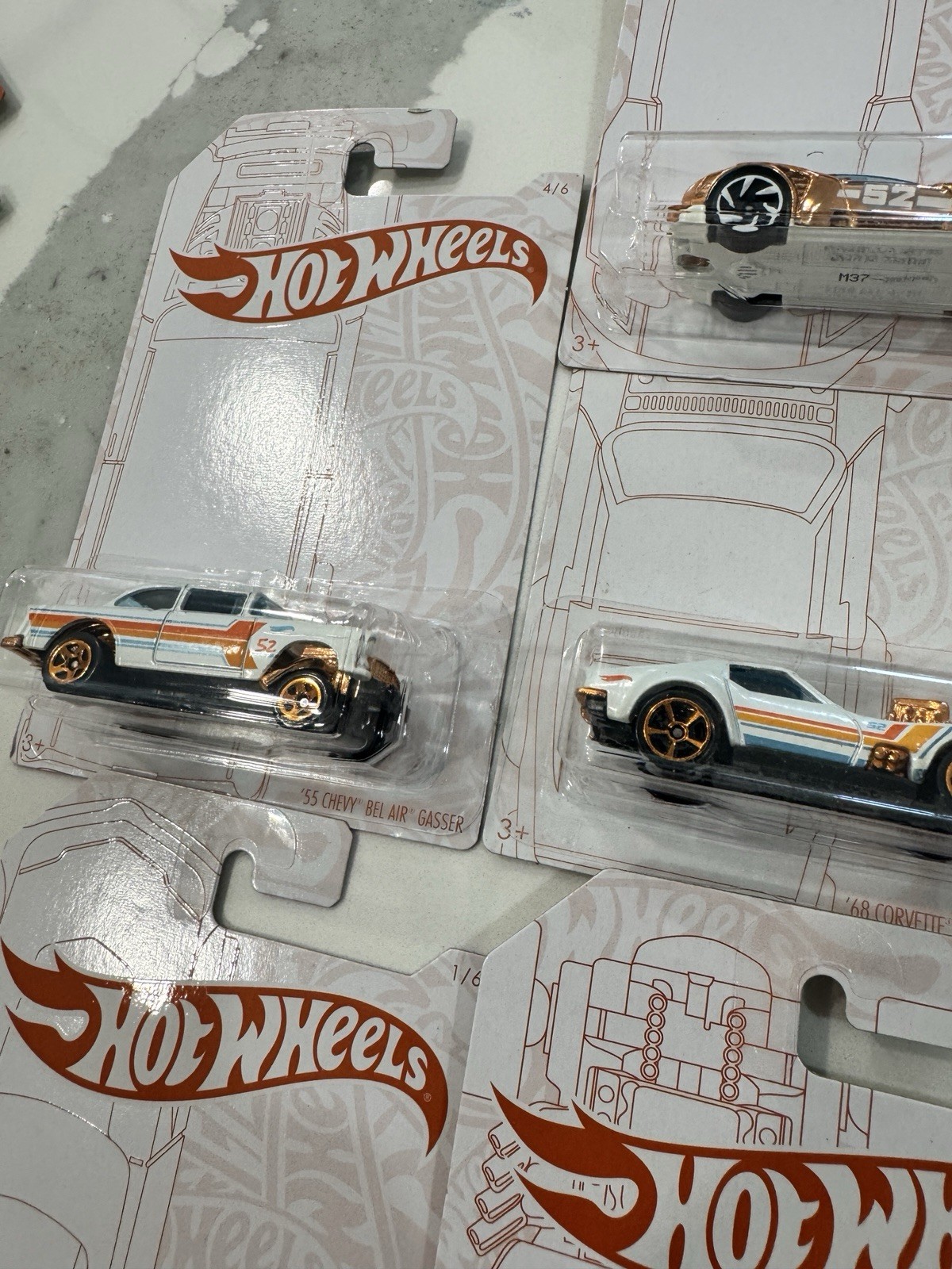 Hot Wheels 52nd Anniversary 2019 Complete Set Of 7 with Gazella GT