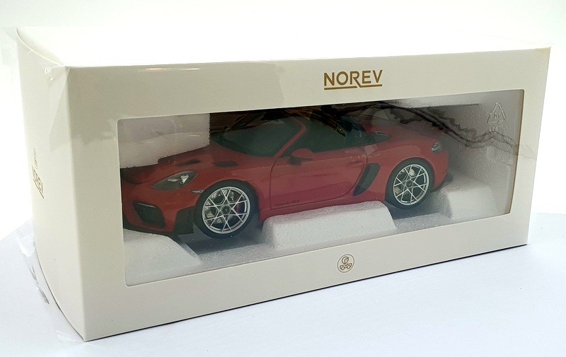 Norev 1/18 Scale Diecast 187271 – 2023 Porsche 718 Spyder RS – Red