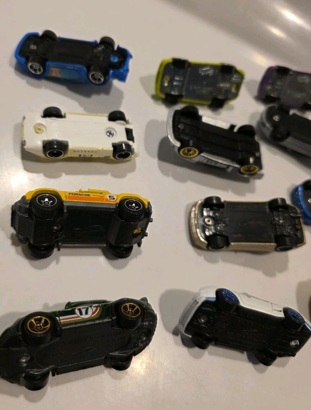 HOT WHEELS PORSCHE 935 934 911 930 LOT OF 12 LOOSE DIECAST PURPLE SILVER LOOK