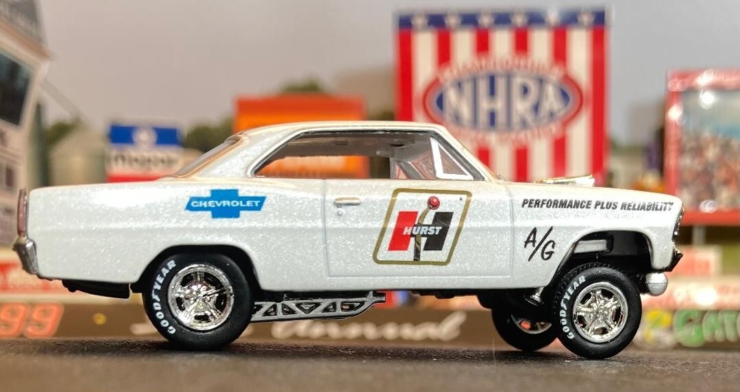 1967 CHEVY NOVA A/GAS BLOWN & INJECTED GASSER HURST NHRA DRAG RACING MIP