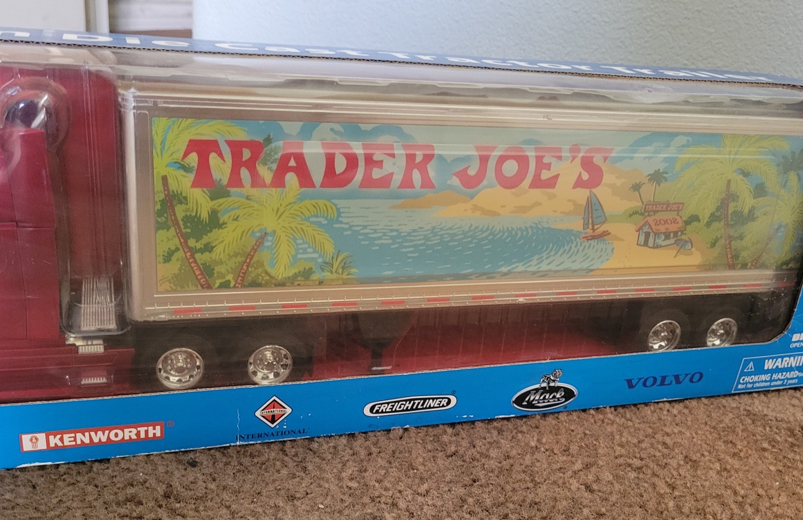 Rare Trader Joe’s 1:32 Volvo Diecast Big Rig Truck & Trailer Limited Edition