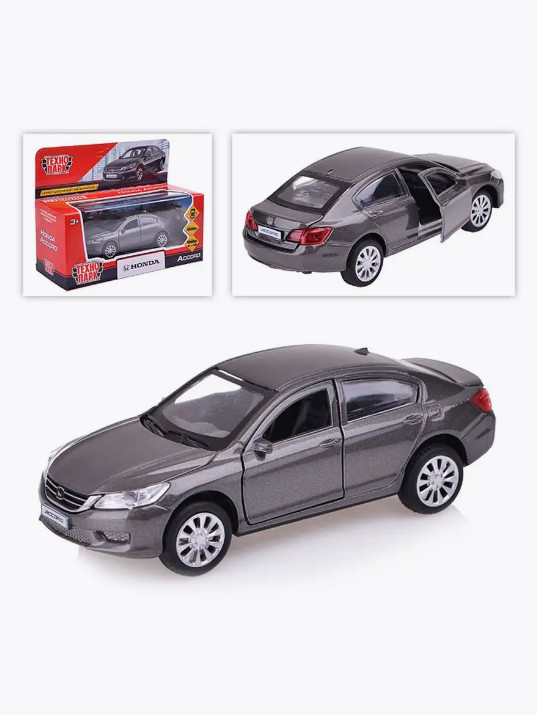 Honda Accord, Metal Model Diecast Car Scale, Collectible Toy, Cars, gray, 1/36