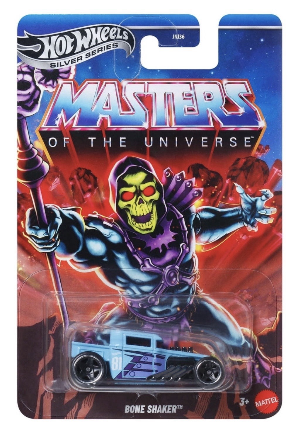 Hot Wheels Silver Series Skeletor Bone Shaker Masters Of The Universe- Protector
