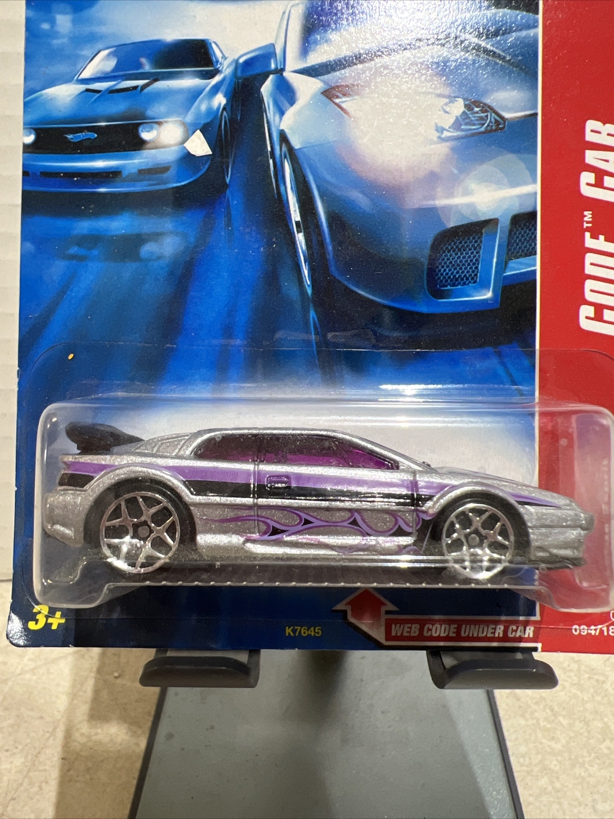 2007 Hot Wheels #94 Code Car 10/24 LOTUS ESPRIT Silver Variant w/Chrome 5Y Spoke