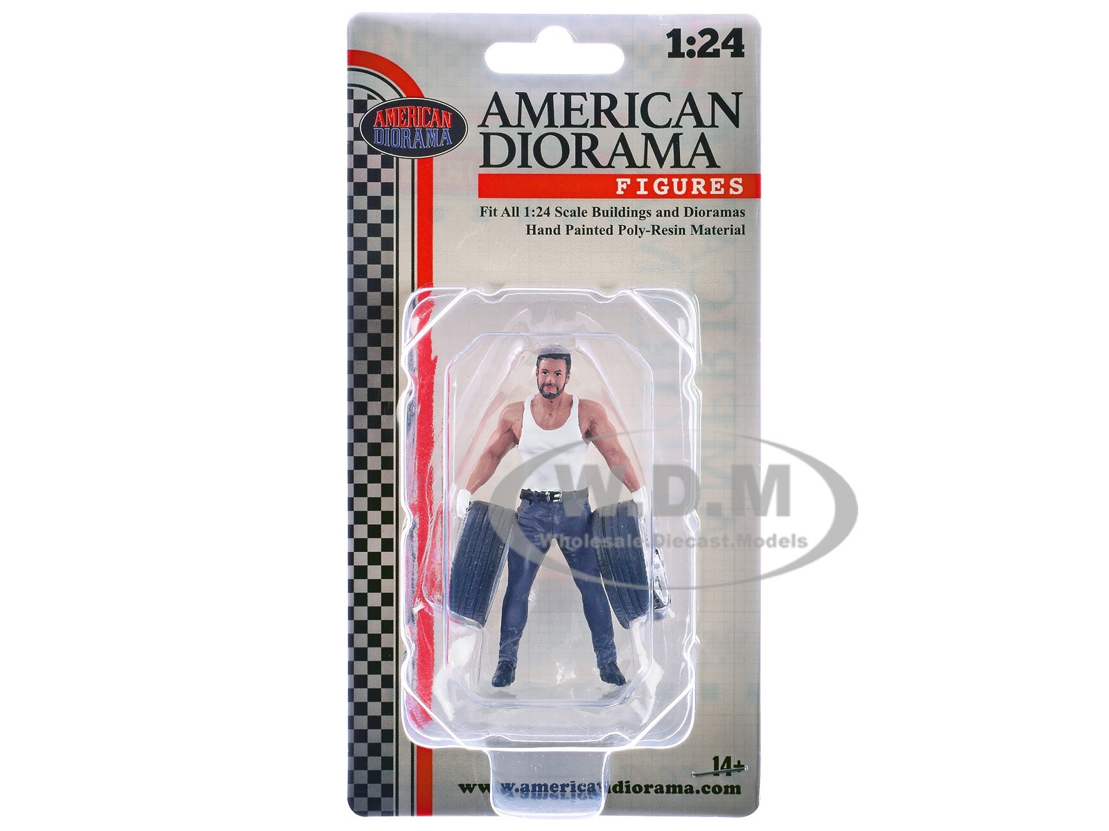 “MUSCLE MECHANICS” FIGURE #1 FOR 1/24 SCALE MODEL BY AMERICAN DIORAMA AD-25201