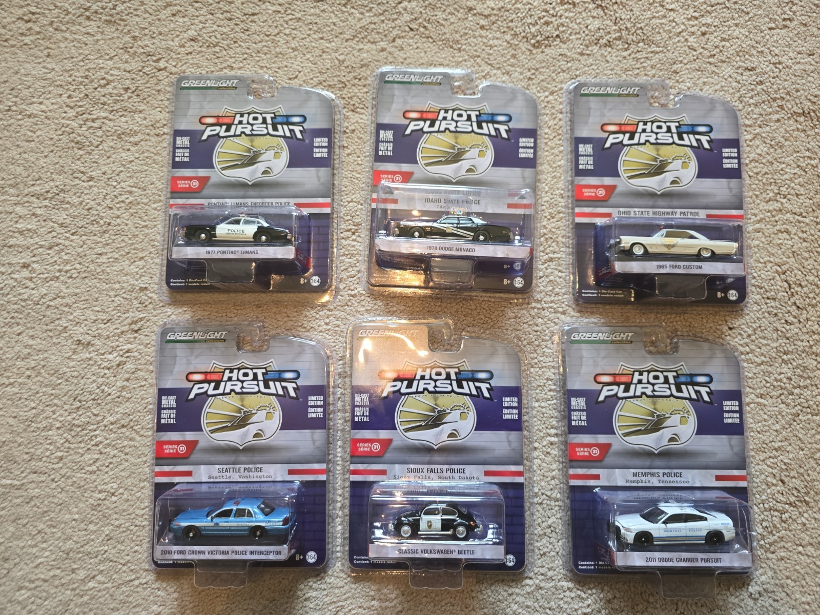 Greenlight Hot Pursuit Series 31 (6 Car Set)